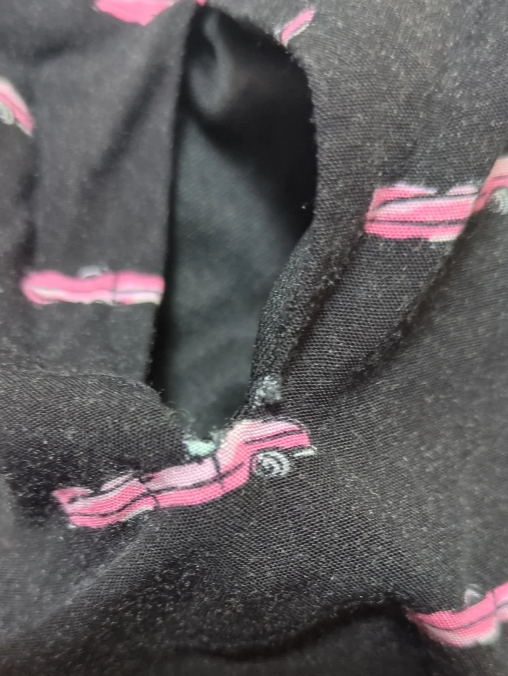 Kate Spade New York Black Pink Car Print Fit & Flare Dress Size 8